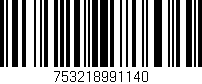 Código de barras (EAN, GTIN, SKU, ISBN): '753218991140'