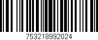 Código de barras (EAN, GTIN, SKU, ISBN): '753218992024'