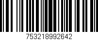 Código de barras (EAN, GTIN, SKU, ISBN): '753218992642'