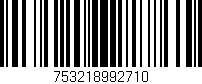 Código de barras (EAN, GTIN, SKU, ISBN): '753218992710'