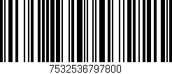 Código de barras (EAN, GTIN, SKU, ISBN): '7532536797800'