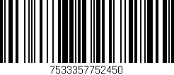 Código de barras (EAN, GTIN, SKU, ISBN): '7533357752450'