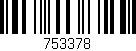 Código de barras (EAN, GTIN, SKU, ISBN): '753378'