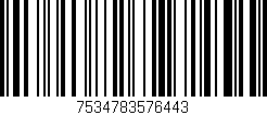 Código de barras (EAN, GTIN, SKU, ISBN): '7534783576443'