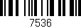 Código de barras (EAN, GTIN, SKU, ISBN): '7536'
