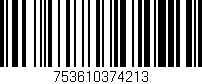 Código de barras (EAN, GTIN, SKU, ISBN): '753610374213'