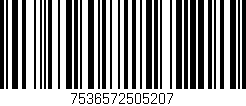 Código de barras (EAN, GTIN, SKU, ISBN): '7536572505207'
