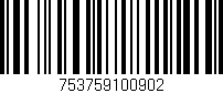 Código de barras (EAN, GTIN, SKU, ISBN): '753759100902'