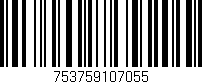 Código de barras (EAN, GTIN, SKU, ISBN): '753759107055'