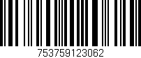 Código de barras (EAN, GTIN, SKU, ISBN): '753759123062'