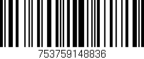 Código de barras (EAN, GTIN, SKU, ISBN): '753759148836'