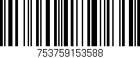 Código de barras (EAN, GTIN, SKU, ISBN): '753759153588'