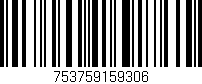Código de barras (EAN, GTIN, SKU, ISBN): '753759159306'