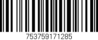 Código de barras (EAN, GTIN, SKU, ISBN): '753759171285'