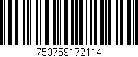 Código de barras (EAN, GTIN, SKU, ISBN): '753759172114'