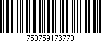 Código de barras (EAN, GTIN, SKU, ISBN): '753759176778'