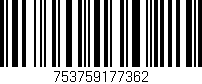 Código de barras (EAN, GTIN, SKU, ISBN): '753759177362'