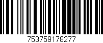 Código de barras (EAN, GTIN, SKU, ISBN): '753759178277'