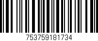 Código de barras (EAN, GTIN, SKU, ISBN): '753759181734'