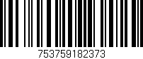 Código de barras (EAN, GTIN, SKU, ISBN): '753759182373'