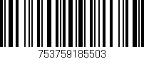 Código de barras (EAN, GTIN, SKU, ISBN): '753759185503'
