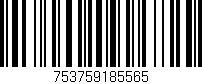 Código de barras (EAN, GTIN, SKU, ISBN): '753759185565'