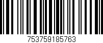 Código de barras (EAN, GTIN, SKU, ISBN): '753759185763'