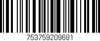 Código de barras (EAN, GTIN, SKU, ISBN): '753759209681'