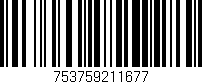 Código de barras (EAN, GTIN, SKU, ISBN): '753759211677'