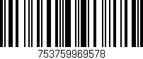 Código de barras (EAN, GTIN, SKU, ISBN): '753759969578'
