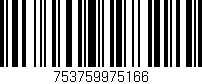 Código de barras (EAN, GTIN, SKU, ISBN): '753759975166'