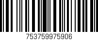 Código de barras (EAN, GTIN, SKU, ISBN): '753759975906'