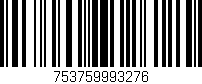 Código de barras (EAN, GTIN, SKU, ISBN): '753759993276'