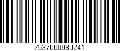 Código de barras (EAN, GTIN, SKU, ISBN): '7537660980241'