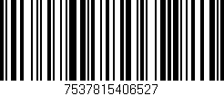 Código de barras (EAN, GTIN, SKU, ISBN): '7537815406527'