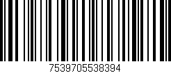 Código de barras (EAN, GTIN, SKU, ISBN): '7539705538394'