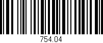 Código de barras (EAN, GTIN, SKU, ISBN): '754.04'
