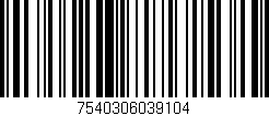 Código de barras (EAN, GTIN, SKU, ISBN): '7540306039104'