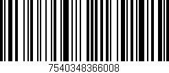 Código de barras (EAN, GTIN, SKU, ISBN): '7540348366008'