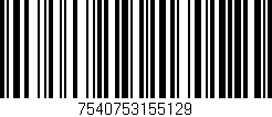 Código de barras (EAN, GTIN, SKU, ISBN): '7540753155129'