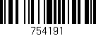 Código de barras (EAN, GTIN, SKU, ISBN): '754191'