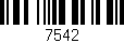 Código de barras (EAN, GTIN, SKU, ISBN): '7542'