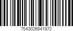 Código de barras (EAN, GTIN, SKU, ISBN): '7543026841972'
