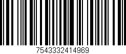 Código de barras (EAN, GTIN, SKU, ISBN): '7543332414969'