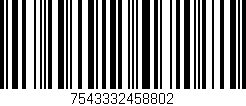 Código de barras (EAN, GTIN, SKU, ISBN): '7543332458802'