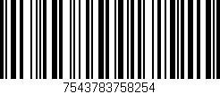 Código de barras (EAN, GTIN, SKU, ISBN): '7543783758254'