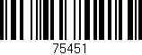 Código de barras (EAN, GTIN, SKU, ISBN): '75451'