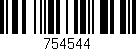 Código de barras (EAN, GTIN, SKU, ISBN): '754544'