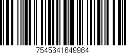Código de barras (EAN, GTIN, SKU, ISBN): '7545641649964'