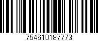 Código de barras (EAN, GTIN, SKU, ISBN): '754610187773'